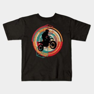 Retro Motocross design Kids T-Shirt